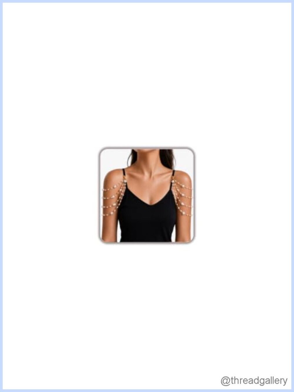 Pearl Shoulder Chain Body Jewelry Set for Bride Wedding Prom Dress